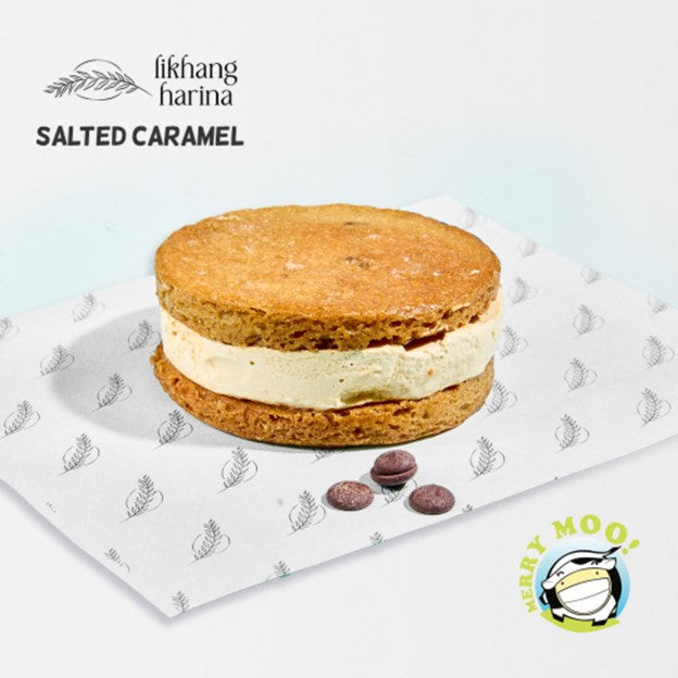 Merry Moo x Likhang Harina Ice Cream Sandwich - Salted Caramel